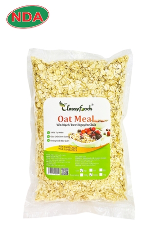 Yến mạch cán dẹp Classy 500g/gói,  16 gói/thùng