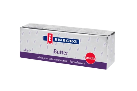 Emborg Bơ phe lạt cao cấp 82%béo Bỉ Thùng 8kg hộp 1kg