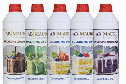Hương Kularome màu nhiều mùi vị 1kg/chai Mauri