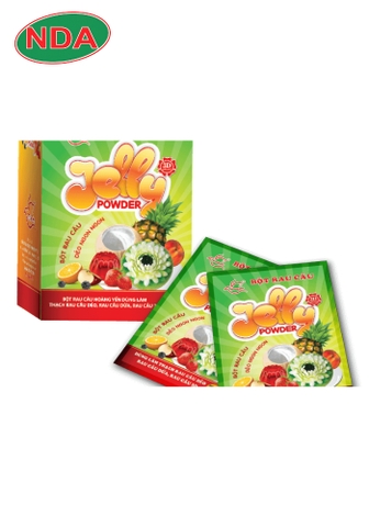 Hoàng Yến Jelly dẻo 10gr/gói, hộp 10 gói - rau câu sợi ngắn 30gr/gói , 10gói/lốc