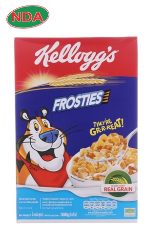 Ngũ cốc dinh dưỡng vị bắp Kelloggs frosties 300g/hộp, 18 hộp/thùng