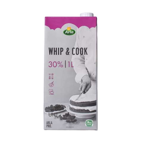 Kem sữa Whip & Cook hiệu Arla Pro