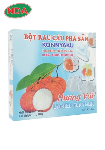Rau câu agar pha sẵn hương vải Konnyaku