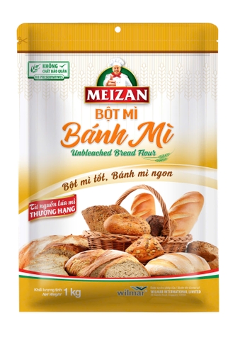 MEIZAN bột bánh mì 1kg sau