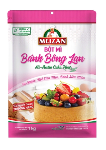 Meizan bột mì bánh bông lan 1kg