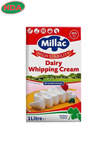 MILAC dairy whipping cream độ béo 35% , 1lốc 12 hộp 1l