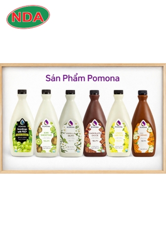 Sốt Vani / Đậu phộng / Socola Pomona 2kg/chai, 6 chai/thùng