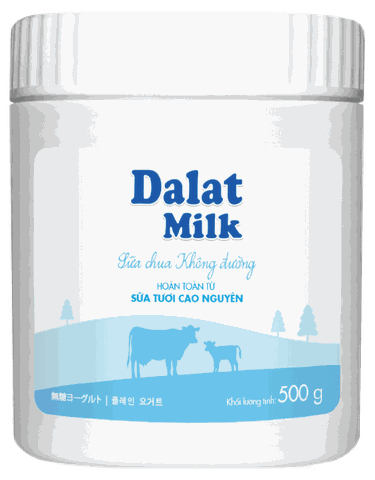 Sữa chua 500g/hủ không đường Đà Lạt