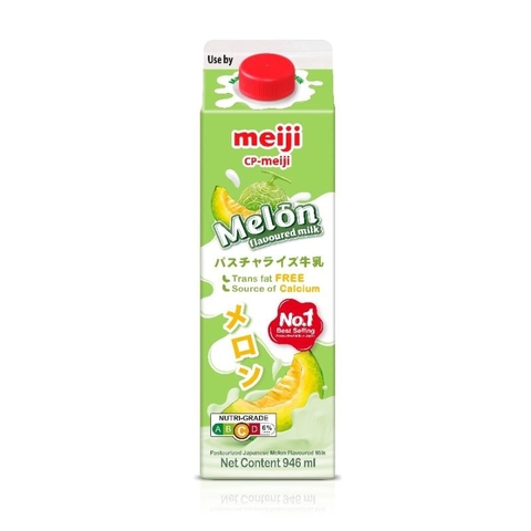 Sữa Thanh Trùng Hương Dưa Lưới Nhật Bản (Hiệu Meiji) 946 ml