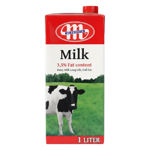 Sữa tươi béo nguyên kem Balan đỏ 1L 3.5% Mleko