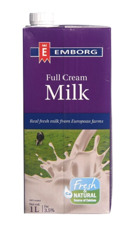 Sữa tươi béo nguyên kem Emborg Đan Mạch 1L/hộp