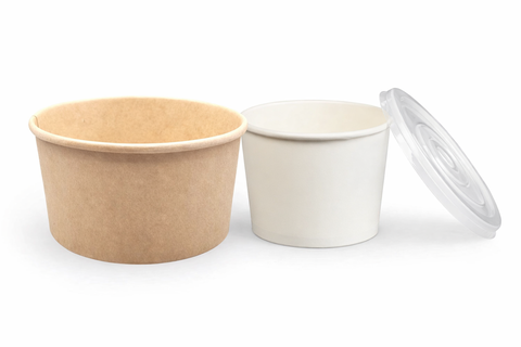 Tô giấy  size 600ml và 750ml, có loại chịu nhiệt.