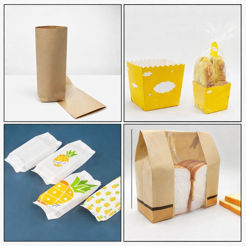 Túi bánh đế giấy , túi bánh dừa, túi bánh sandwich,bánh mì…