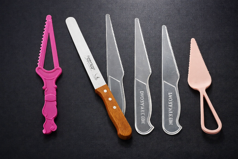 Dao inox thẳng12i , dao nhựa, dao răng cưa, dao xoắn