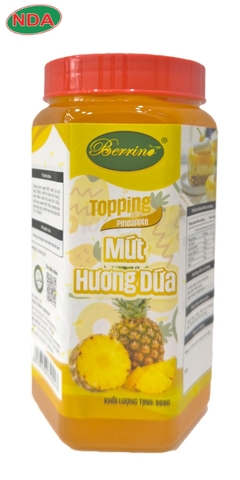 TOPPING Mứt HƯƠNG DỨA 900gr BERRINO