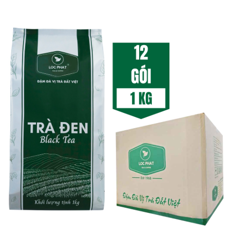 Trà Đen Lộc Phát Gói 1Kg Thùng 12 Gói