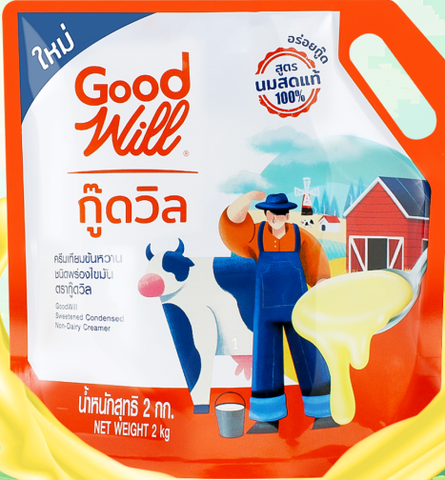 Kem đặc có đường ít béo GoodWill túi 2kg