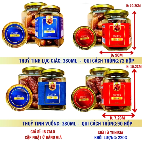 Chà là - tuy ni di- hộp nắp vặn 220g