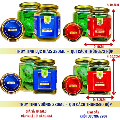 Kiwi sấy - hộp nắp vặn 250g