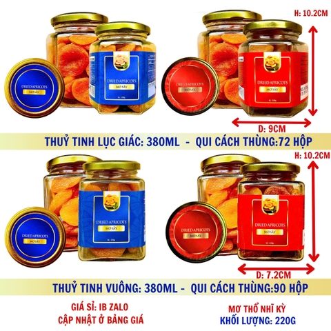 Mơ Thổ nhĩ kỳ - hộp nắp vặn 250g