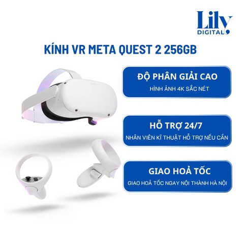 Cho Thuê Kính VR Meta Quest 2 256GB Tại Hà Nội | Chính Hãng, Trải Nghiệm Thực Tế Ảo Đỉnh Cao