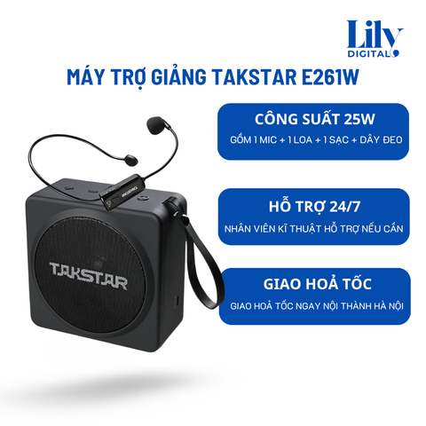 Cho Thuê Loa Trợ Giảng Takstar E261W Gen II – Phiên Bản Nâng Cấp Mới Nhất Hà Nội