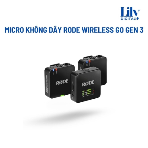 Cho Thuê Micro Không Dây RODE Wireless GO (Gen 3) Tại Hà Nội