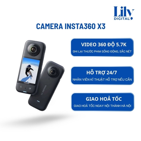 Cho Thuê Camera Insta360 X3 Tại Hà Nội | Camera 360°, Quay Vlog