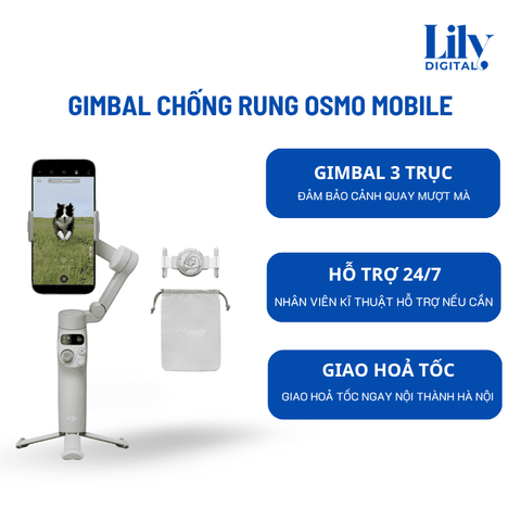Cho Thuê Gimbal DJI Osmo Mobile Chính Hãng Tại Hà Nội | Chống Rung, Quay Vlog Mượt
