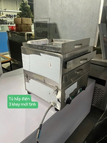 Tủ hấp điện inox 3 khay-DMC