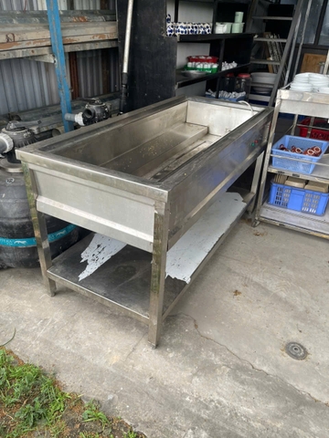 Bể inox công nghiệp dạng máng dài-DQDKD