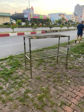 Kệ inox 2 tầng-DQDKD