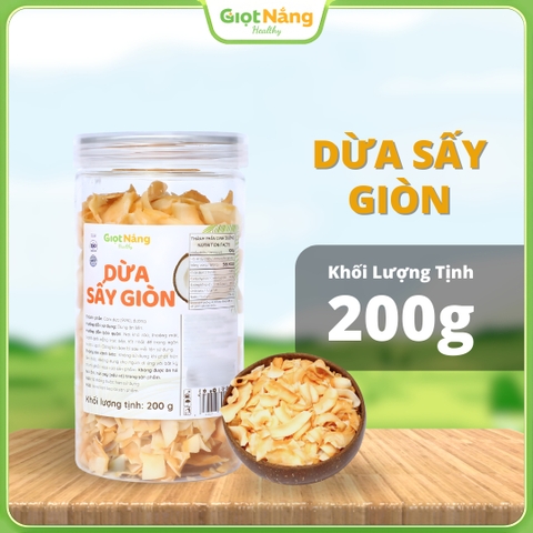 Dừa Sấy Giòn Hộp 200 g