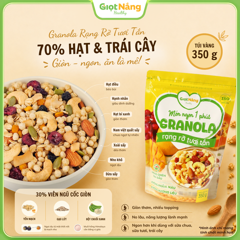 Granola Rạng Rỡ Tươi Tắn 350 g