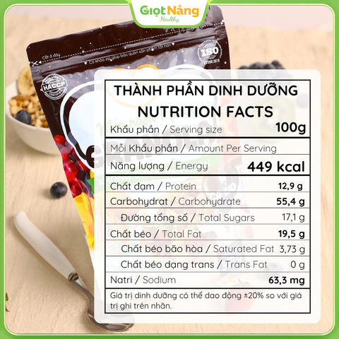 Granola Không Chiên Vẫn Ngon Vị Ca Cao 350 g