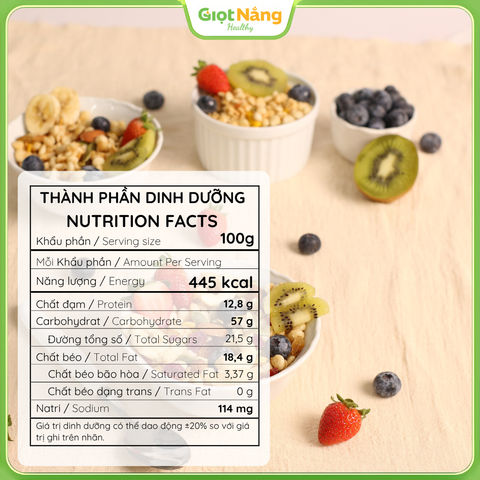Granola Không Chiên Vẫn Ngon 450 g
