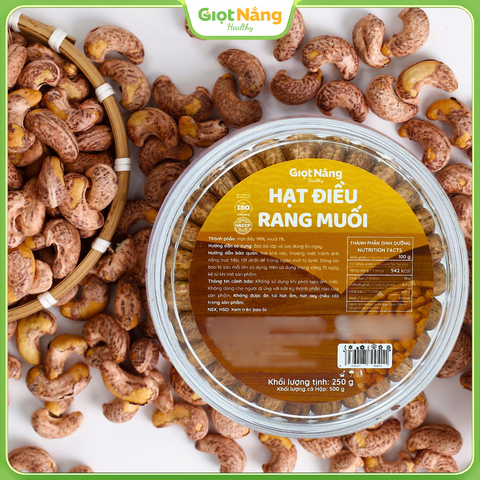 Hạt Điều Rang Muối Xếp Hoa 250 g