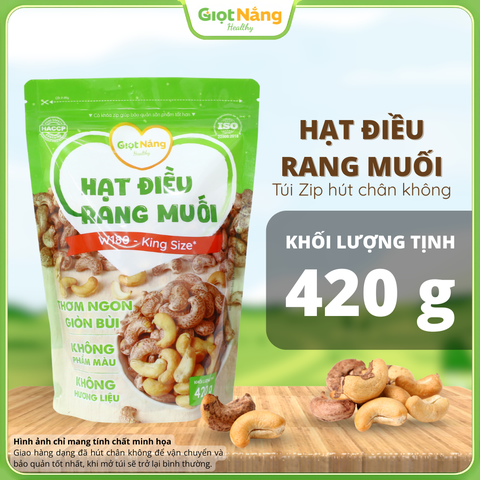 Hạt Điều Rang Muối Túi Zip 420 g