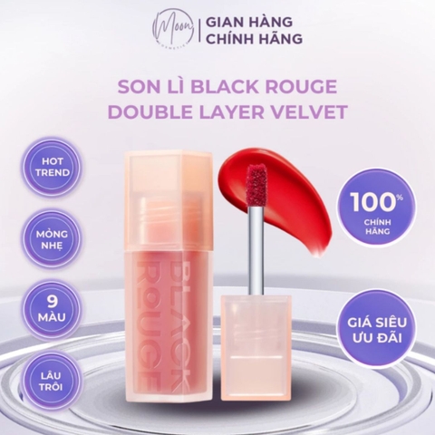 Son Black Rouge Double Layer Velvet - Bảng Màu Đa Dạng Hot Trend Chính Hãng