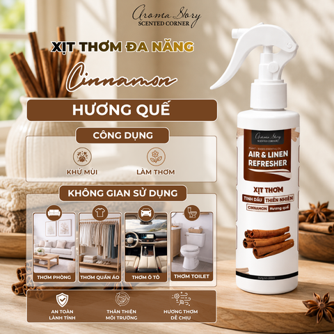 Xịt Thơm Phòng Hương Quế 200ml
