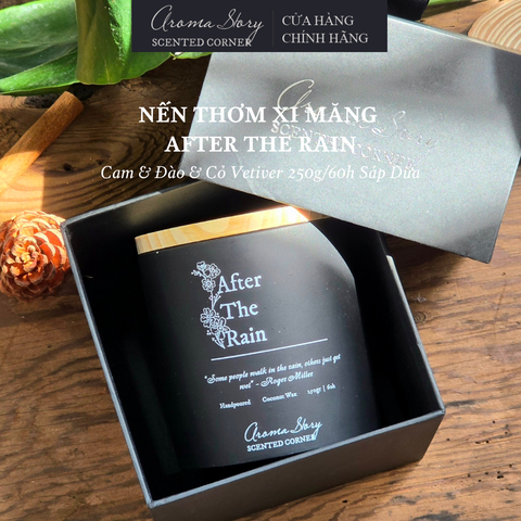 Nến Xi Măng Đen 250g After The Rain