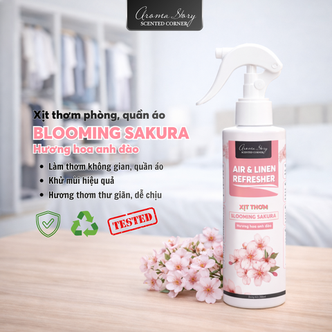 Xịt Thơm Phòng, Quần Áo Hương Hoa Anh Đào