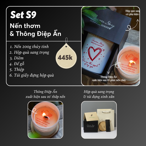 Set S9 -Nến thơm & Thông Điệp Ẩn