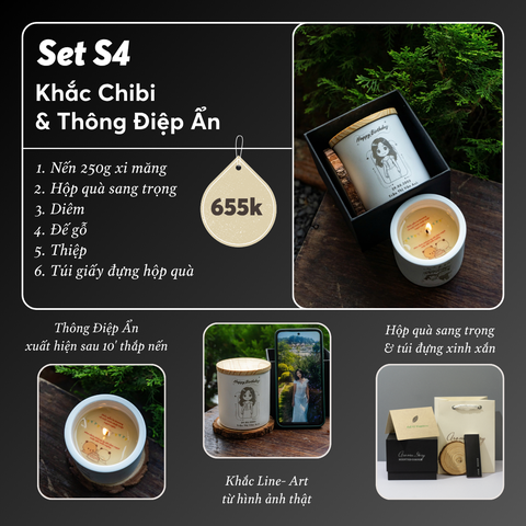 Set S4 - Khắc Chibi & Thông Điệp Ẩn