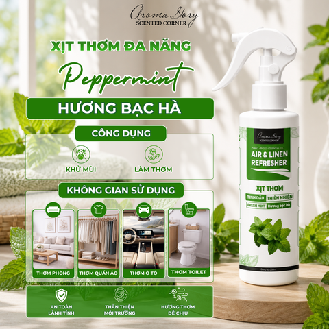 Xịt Thơm Phòng Hương Bạc Hà 200ml