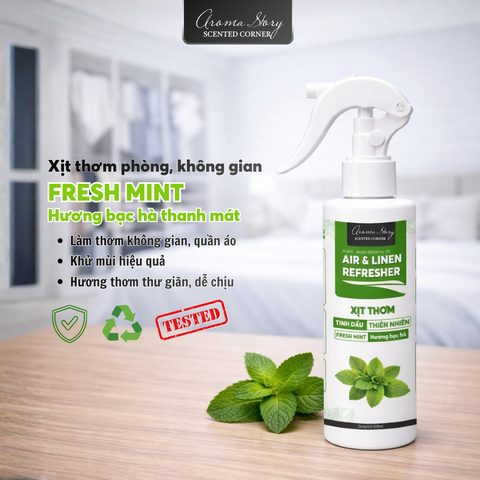 Xịt Thơm Phòng Hương Bạc Hà 200ml