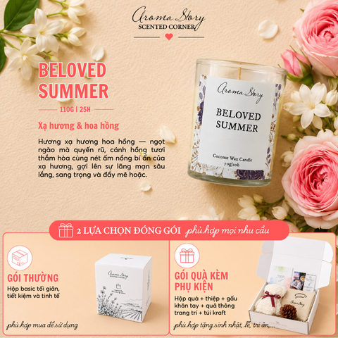 Nến Thuỷ Tinh 50g Beloved Summer