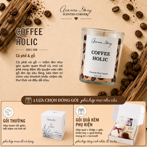 Nến Thuỷ Tinh 50g Coffee Holic