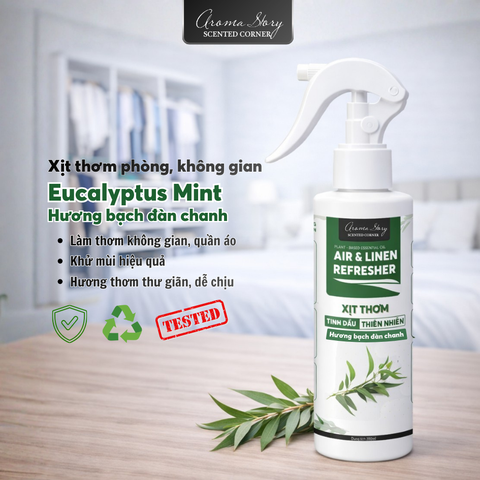 Xịt Thơm Phòng Hương Bạch Đàn Chanh 200ml