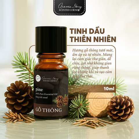 Tinh Dầu Thiên Nhiên Gỗ Thông 10ml - EO